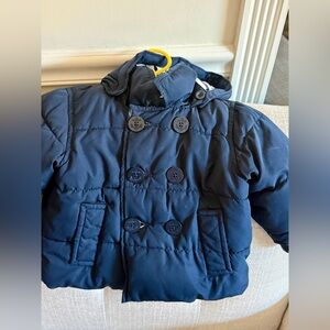 Navy Blue Warmest puffer peacoat
